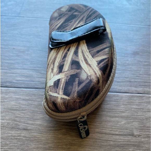 Camo Sunglasses Hard Case with Leather Belt Clip Calsport - Picture 5 of 8